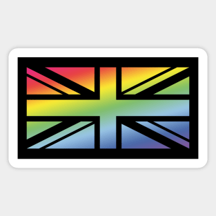 Union Jack / Rainbow Flag (Great Britain / United Kingdom) Sticker